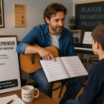 Les musiciens auto entrepreneur et les salarié de l ' orchestre Eric André musette Tarn